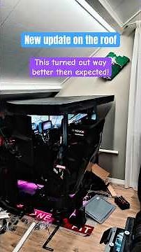 My new sim racing roof looks way better than I expected