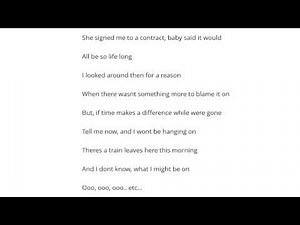 Eagles Train Leaves Here This Morning Şarkı Sözü