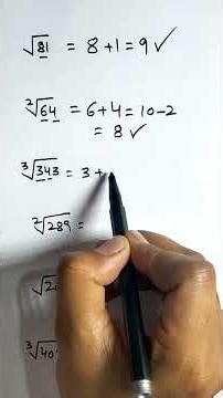 Mathematics under root tricks
