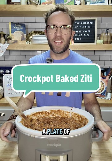 Crockpot Baked Ziti with Ground Beef Recipe
