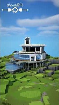 #shorts Minecraft Modern House Build with Pool