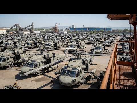 Inside the American UH-60 Black Hawk Graveyard – How These War Machines Are Completely Destroyed!