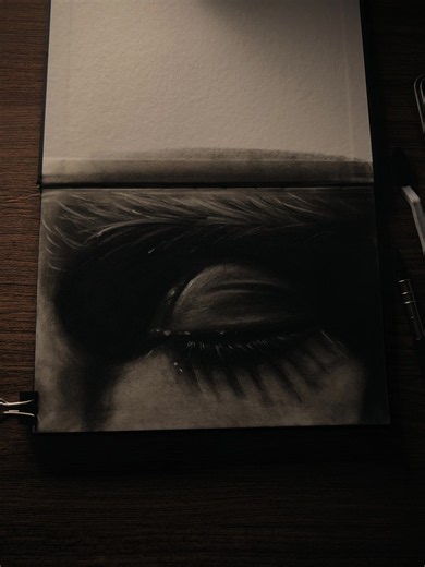 Like a Hostage charcoal art — dark portrait guide
