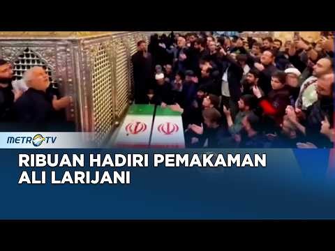 Ritual Chest-Beating Saat Pemakaman Ali Larijani di Holy Shrine