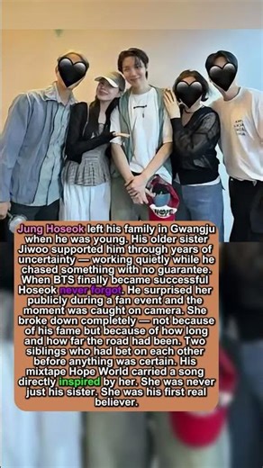 J-Hope SURPRISED His Sister — She CRIED For 10 Minutes Straight