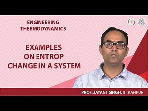 Examples on entropy change in a system