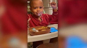 Watch this toddler experience pumpkin pie for the first time