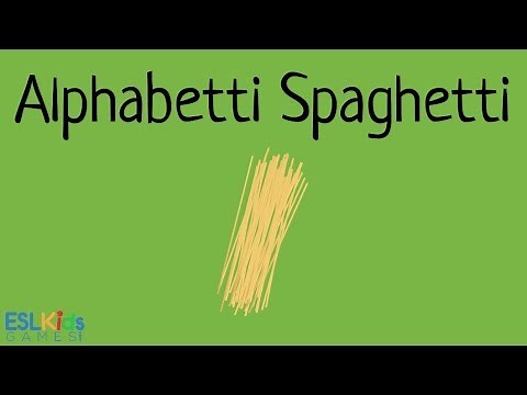 ESL Game Alphabetti Spaghetti