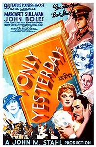Only Yesterday (1933 film) - Alchetron, the free social encyclopedia