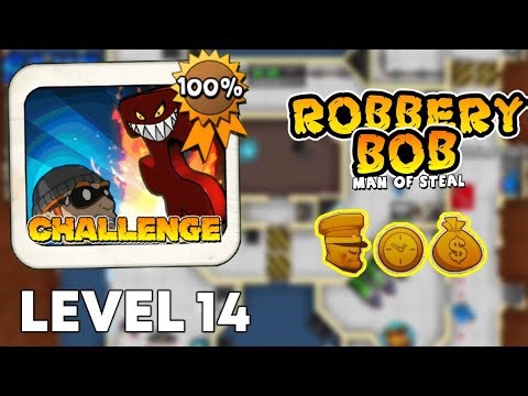 Robbery Bob Challenge Level 14 Full Gameplay (3 Stars)
