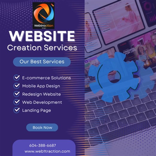 Empower Your Business with Webtraction: Where Strategy Meets Stunning Design In today’s digital world, your website isn’t just a page — it’s your brand’s first impression, your 24/7 salesperson, and your most powerful marketing tool. At Webtraction, we don’t just build websites… we build online experiences that attract, engage, and convert. Whether you’re a startup finding your voice, a growing company needing a stronger digital presence, or an established brand ready to level up, our team ensur