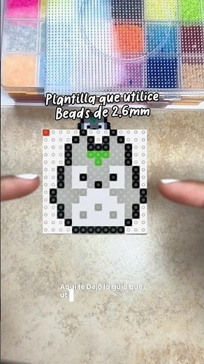 🌱 Tutorial de totoro en Hama Beads | Pixel Art fácil#StudioGhibli #HamaBeads #PixelArt #AnimeArt