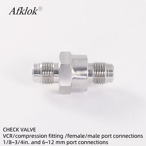 [Hot Item] O2 N2 50*20mm One Direction Gas Safety Industrial Way Stop Check Valve