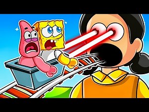 Cart Ride into Squid Games!! (Spongebob Roblox)