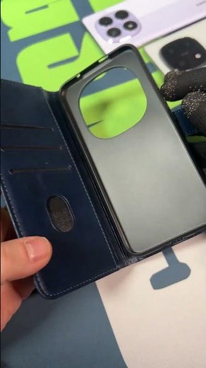 Étui portefeuille effet cuir bleu nuit pour Redmi Note 15 Pro Plus 5G #smartphone #phonecase #xiaomi