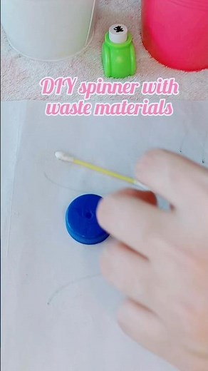 DIY spinner out of waste bottle cap | DIY fidget spinner #spinner #diyspinner #ytshorts #shorts #toy