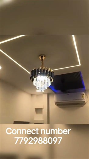 gypsum ceiling and led panel