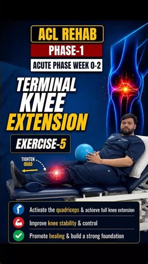 ACL REHAB PHASE-1 | WEEK 0-2 | EXERCISE-5 TKE