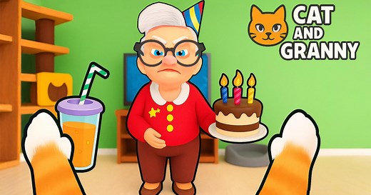 Cat and Granny 🕹️ Play on CrazyGames