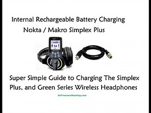 How to Recharge Nokta Simplex Plus & Wireless Headphones