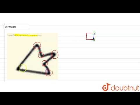 Identify the open and closed curves. | CLASS 6 | BASIC GEOMETRICAL IDEAS | MATHS | Doubtnut