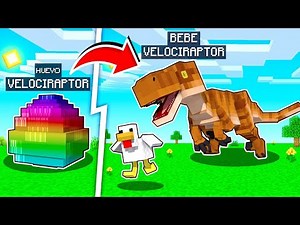 🔴¡CRIANDO UN VELOCIRAPTOR EN MINECRAFT! 😍🐱‍🐉 DINOSAURIOS EN MINECRAFT LOS COMPAS EN DIRECTO #3