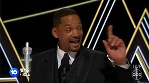 Will Smith has thrown a punch at Chris Rock at the 94th annual Academy Awards. The clash erupted after Rock made a controversial joke at Smith's wife Jada Pinkett-Smith. | 10 News