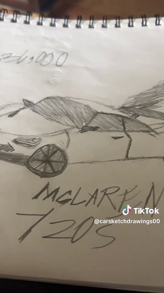 McLaren Car Sketch: Step-by-Step Drawing Guide