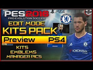 PES 2016 | Kits edit mode tutorial PS4 ONLY!!!