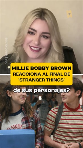 SensaCine Latam on Instagram: "Millie dice que sí… pero su cara dice “no pregunten”. ¿QUÉ SIGNIFICAAAA? 😭 cc: Hugo Gloss #StrangerThings #StrangerThings5 #MillieBobbyBrown #NoahSchnapp"