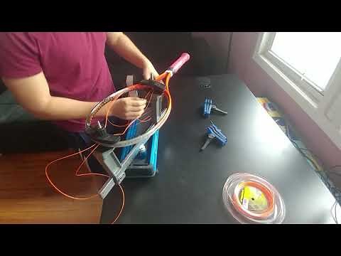 How to String a Tennis Racquet Using Gamma X-2 for Begginers