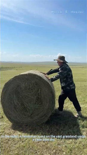 Herdsman Harvests and Stores Soda Grass | Grassland Farming