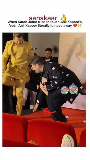 When Karan Johar Tried to Touch Anil Kapoor’s Feet… Anil Kapoor Jumped Away 😂#anilkapoor #karanjohar