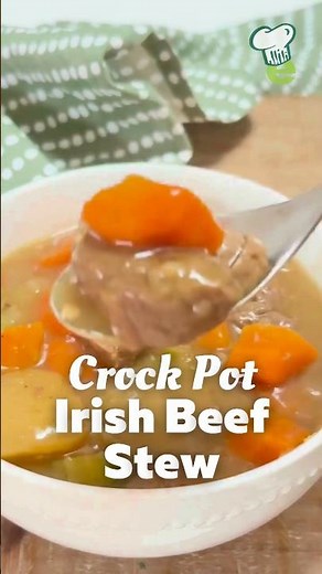 Crock Pot Irish Beef Stew ☘️🍲 (Perfect Healthy St. Patrick’s Day Dinner) #shorts