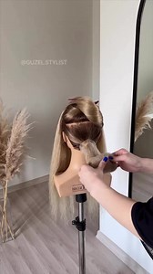 100K views · 2.9K reactions |  gorgeous tutorial by @guzel.stylist ✍️ | Hair Academy TV | Facebook