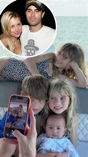 ❤️Family. Enrique Iglesias and Anna Kournikova showed off their grown-up children.