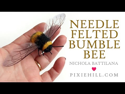 Needle Felted Bumble Bee Tutorial