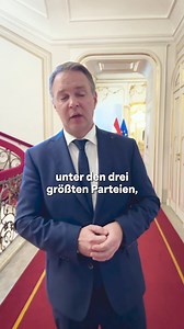 16K views · 619 reactions | Update: Heute habe ich Alexander Van der Bellen von meinem Resümee der Gespräche, die ich in der letzten Woche mit den Parteivorsitzenden von ÖVP und FPÖ geführt habe, berichtet. In den nächsten Tagen wird der Bundespräsident weitere Schritte bekanntgeben. | Andreas Babler | Facebook