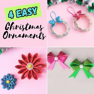 5.4K views · 214 reactions | Learn how to make 4 easy Christmas ornaments / Christmas tree decorations using glitter foam sheet for craft. #christmasornaments #christmas #christmascrafts #christmas2023 #diy #handmade #craft #christmasdecor #holiday #tutorial #thelittlecrafties | The Little Crafties | Facebook
