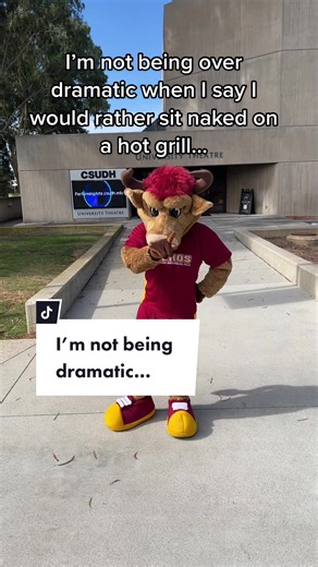 I would rather be in someone’s stomach than be a Golden Eagle🥱😂 #csudh #gotoros #rival #fyp