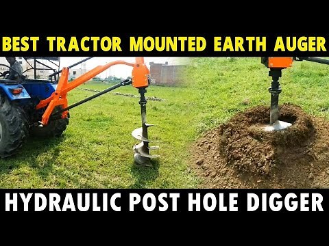 Tractor Mounted Earth Auger | CROPKING | Hydraulic Post Hole Digger for Tractor