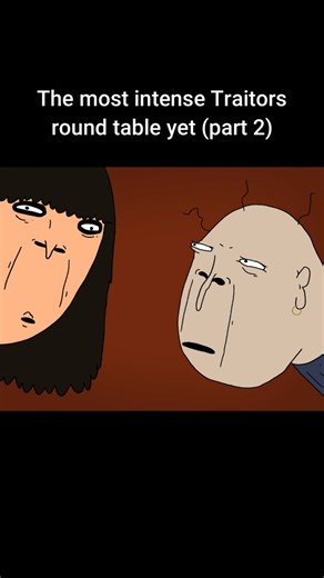 Brothers who make stuff on Instagram: "Major Traitor slip up at the round table This is part 2 of our new 'The Traitors' parody animation. The full thing will be up on youtube very soon!!"