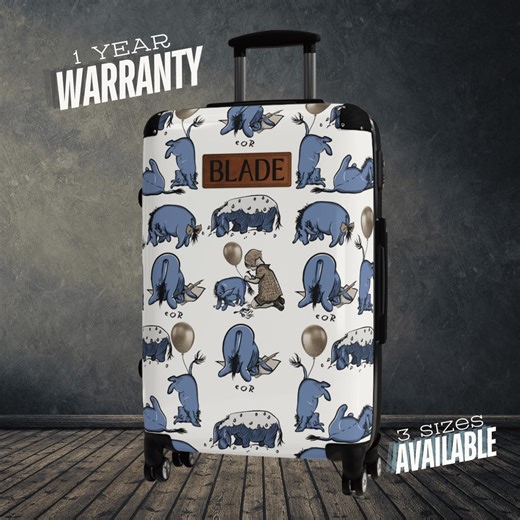 Classic Eeyore Luggage Set Personalized Spinner Suitcase Gift Idea for Eyore Lover Adult Travel Bag on Wheels Pooh & Friends Kids Carryon - Etsy