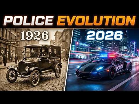 100 Years of Police Car Evolution 1926–2026 Mechanical Transformation