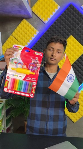 Making indian flag using clay 🇮🇳