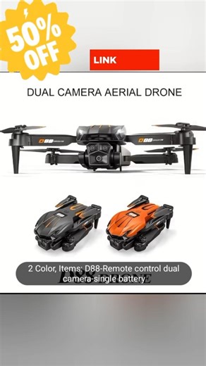 Temu D88 Optical Flow Drone 2026 | LED Night Light, 360° Stunt Flip, One-Click Control Indoor Fligh