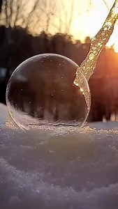 A freezing soap bubble. Enjoy! | Cookbook Love