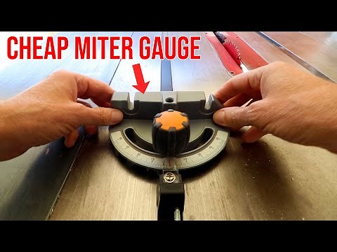 Get the most out of that horrid miter gauge that came with your tablesaw