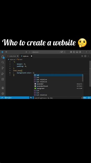 create a new website using HTML and CSS #coding #youtube #@PyCoding-el #code_with_me #shorts