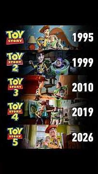 Toy Story 1 vs Toy Story 2 vs Toy Story 3 vs Toy Story 4 vs Toy Story 5 #shorts